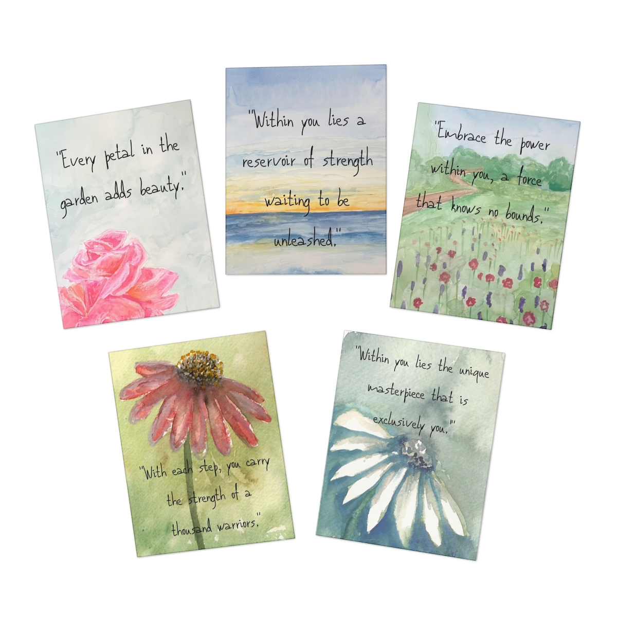 "Dear Soul" Greeting Cards Set 1 (5-Pack) - Image 2