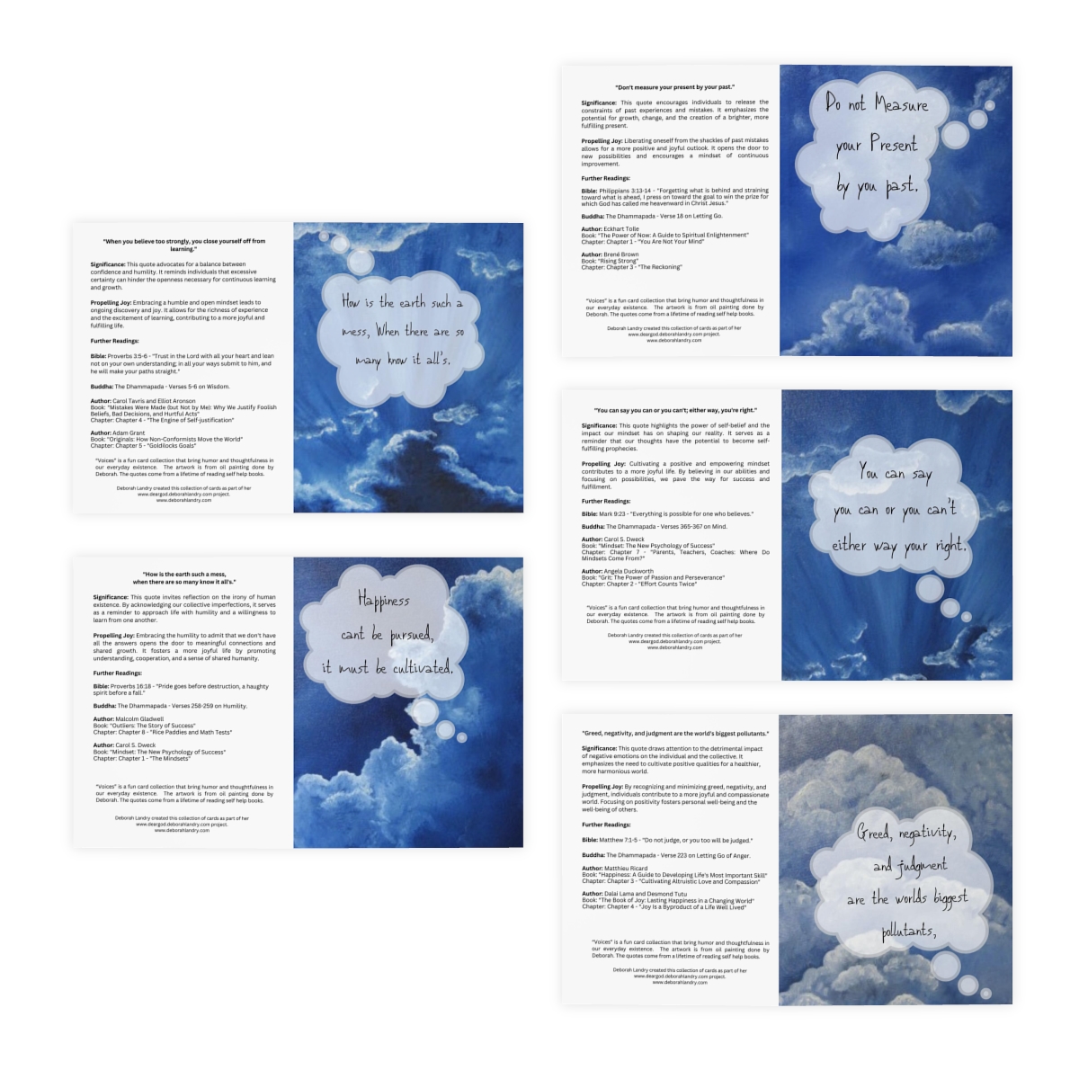 "Voices" Greeting Cards (Blank inside, 5-Pack) - Image 3