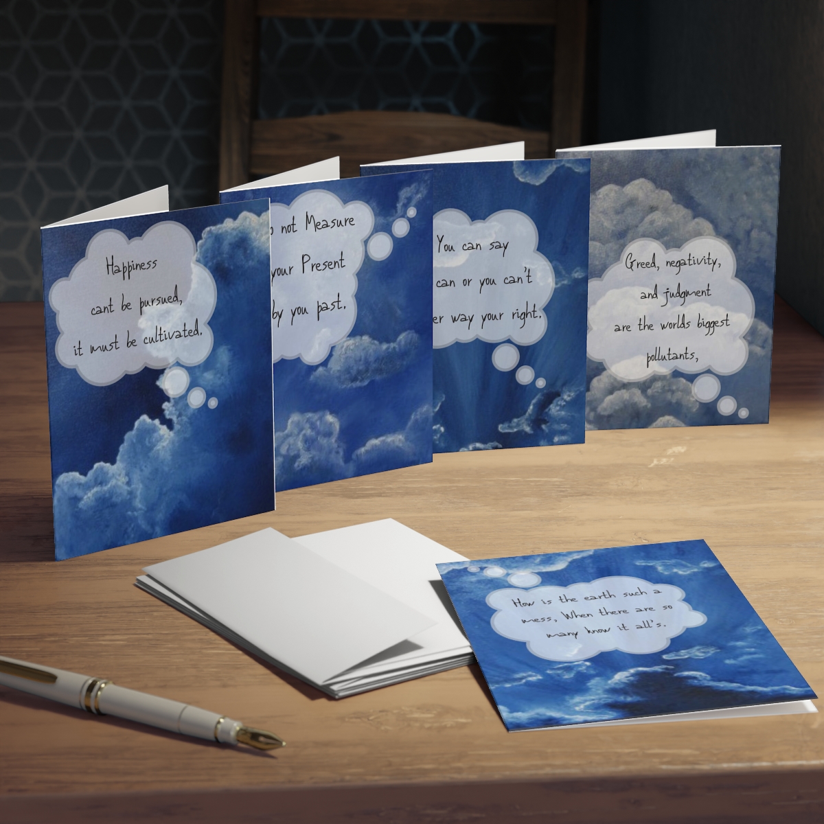 "Voices" Greeting Cards (Blank inside, 5-Pack) - Image 5